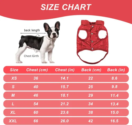 Vista 5 de Abrigo cálido para perro, chaqueta resistente al viento para perro, abrigos de invierno para mascotas, ropa para perros de color sólido, chaqueta
