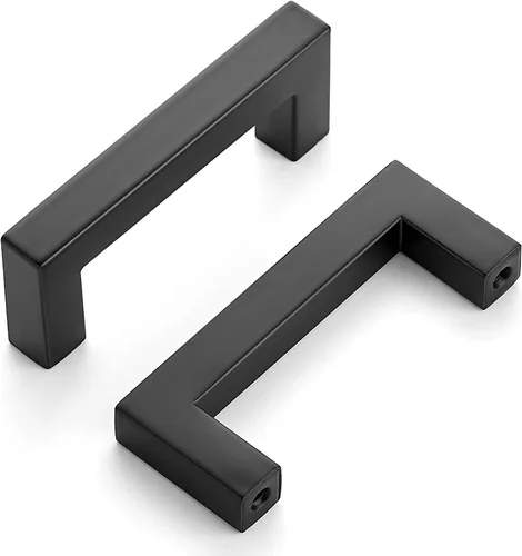Vista 11 de Home Expert Paquete de 30 tiradores cuadrados para gabinete, color negro mate de 5 pulgadas, accesorios de cocina para armario