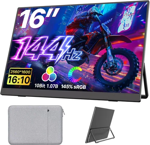 Vista 17 de Upperizon Monitor portátil de 15.6 pulgadas 4K UHD 3840X2160 100% sRGB 60Hz IPS HDR HDMI USB-C Monitor de viaje para laptop, MacBook, PC, Surface