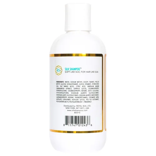Vista 3 de Royal Silk El champú de seda original suave como la seda para el cabello como la seda. Ultra suave, calmante y suave. Todos los géneros, edades
