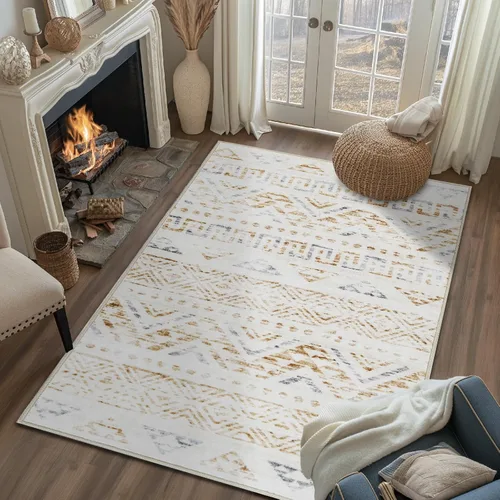Vista 68 de jinchan Alfombra marroquí de pasillo 2x6 - Alfombra lavable a máquina para cocina, alfombra moderna geométrica, suave, de pelo bajo, alfombra ligera