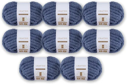 Vista 28 de Crafted By Catherine Hilo de Chenille Grueso - Paquete de 2 (8 oz / 227 g, 31.7 Yardas Cada Madeja), Beige, Calibre 7 Jumbo