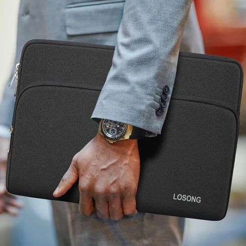 Vista 6 de Funda para monitor portátil de 15.6 pulgadas, bolsa protectora de almacenamiento, bolsa de exhibición con bolsillo para accesorios para monitor