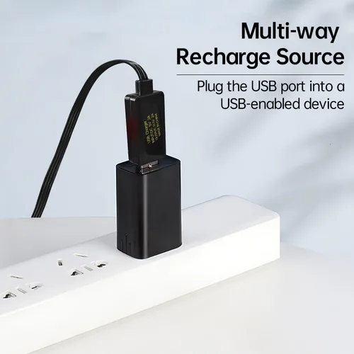 Vista 7 de Cargador USB de 2 piezas 3S 11.1V 2A para coches de control remoto, barcos, drones, pistolas de aire y juguetes a control remoto, cable de carga USB