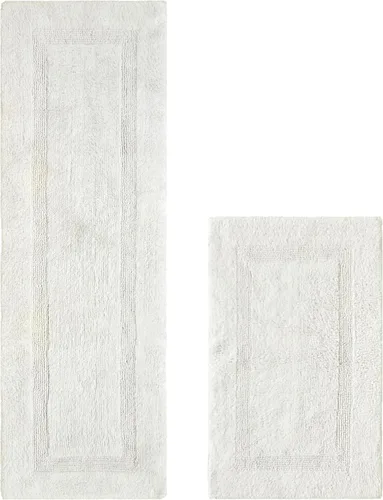 Vista 8 de Better Trends Alfombra de Inodoro en Forma de U Cubierta de Asiento de Inodoro de Lujo 100% Algodón Absorbente de Agua, Cubierta de Tapa Reversible