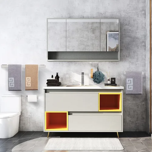 Vista 7 de NearMoon Juego de 4 accesorios de baño de acero inoxidable 304 - Toallero de 24 pulgadas + soporte para toallas de mano + soporte para papel
