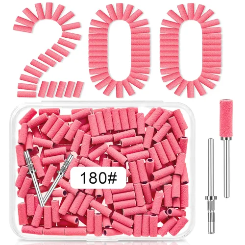 Vista 13 de [Actualización] Mini bandas de lijado de 0.122 in para taladro de uñas, grano 120, 100 bandas pequeñas para uñas acrílicas, manicura de gel