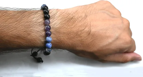 Vista 44 de Pulsera del zodiaco de cristales curativos