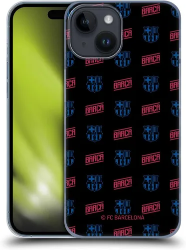Vista 9 de Head Case Designs Funda rígida con licencia oficial del FC Barcelona con logotipo y patrón de Forca Barca compatible con Apple iPhone 15