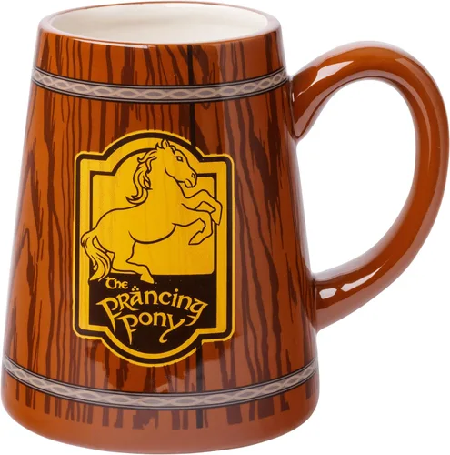 Vista 9 de Silver Buffalo Lord of the Rings Elven, taza de cerámica esmaltada reactiva, 18 onzas El Señor de los Anillos Elfos