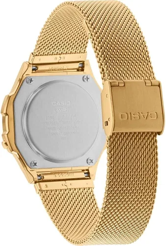 Vista 2 de Casio A171WEMG-9AEF - Reloj digital de cuarzo unisex para adultos con correa de acero inoxidable Oro A171WEMG-9AEF