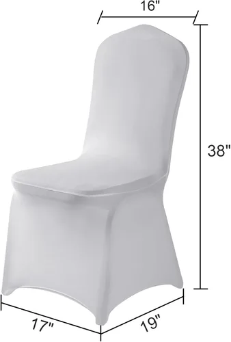 Vista 131 de Funda de elastano para silla, 12 unidades, fundas para silla, fundas para sillas de sala de estar, funda extraíble lavable y elástica para silla