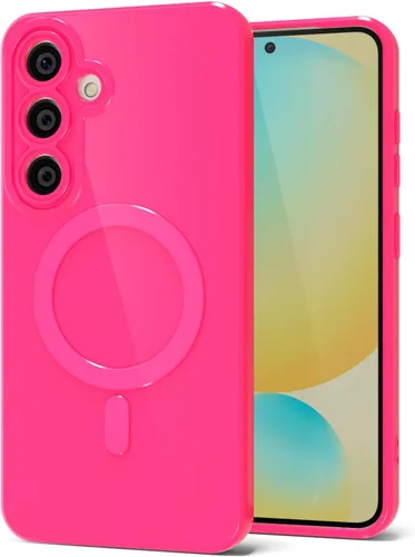Vista 92 de Svanove Funda magnética de silicona para Samsung Galaxy S22, compatible con Magsafe, bonita funda para mujer, goma de gelatina brillante delgada