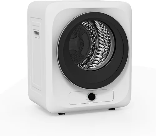 Vista 13 de VCJ Secadora de ropa portátil para apartamento, secadora de ropa eléctrica compacta de 10 libras con tambor de acero inoxidable, 1.5 pies cúbicos