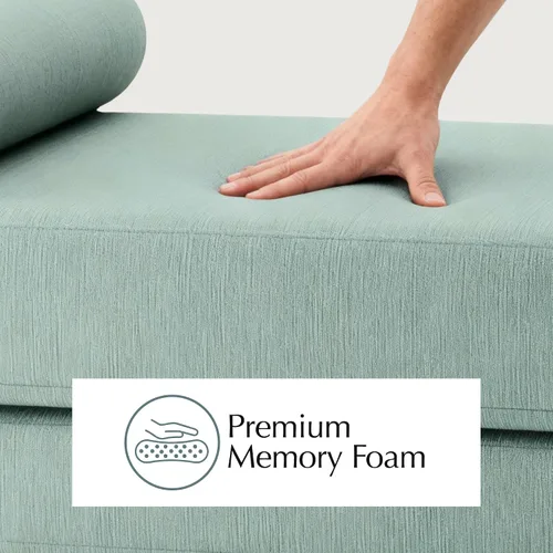 Vista 3 de Jaxx Alon Daybed - Tumbona plegable con colchón de espuma viscoelástica de primera calidad, tamaño Queen, fabricado en los Estados Unidos