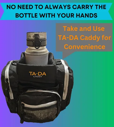 Vista 8 de TA-DA Botella motivacional con enfriador de latas. 32 onzas te dice cuánto debes y bebiste Con enfriador de latas es más cálido, más frío y cómodo