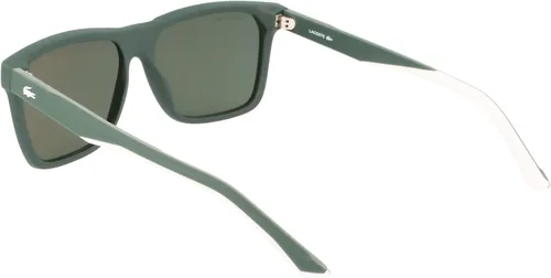 Vista 4 de Lacoste Lentes de sol rectangulares L972S para hombre color verde mate talla única Verde mate