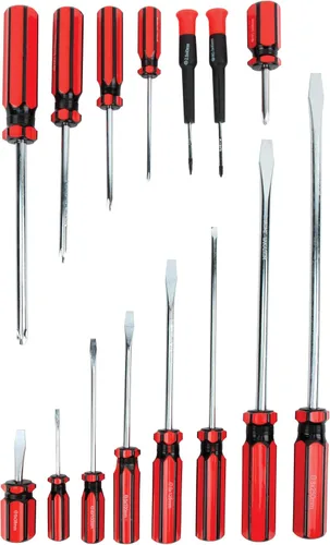 Vista 5 de Performance Tool W30980 - Juego de destornilladores antideslizantes, acero al carbono tratado térmicamente, resistente a la corrosión, asas