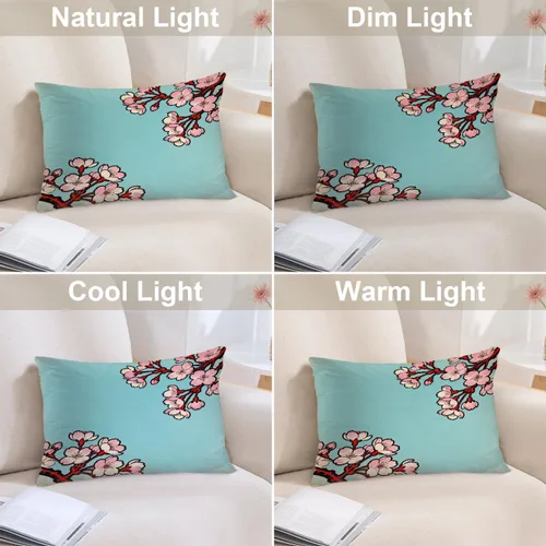 Vista 329 de Batmerry Autumn Pumpkin Templeton Throw Pillow Covers, Green Leaves Paths Forests Decorative Pillow Covers Digital Printing Blended for Couch Sofa