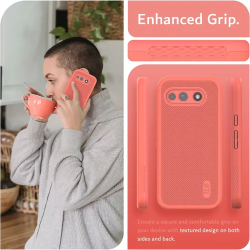 Vista 3 de TUDIA Funda para Google Pixel 10a (2026) - [MergeGrip] Doble capa resistente delgada [prueba de caídas de grado militar] Fundas protectoras para Baya