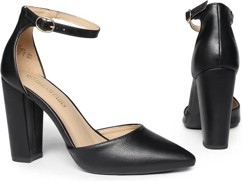 Vista 6 de Dream Pairs Coco - Zapatos de tacón alto puntiagudos, para mujer