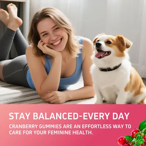 Vista 6 de Gomitas de equilibrio femenino, suplemento de equilibrio premium para mujeres, salud del PH, apoyo inmunológico, apoyo energético, vegano, sin