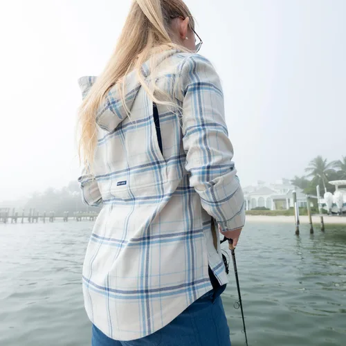 Vista 10 de Salt Life Sudadera con capucha Ahoy Lightweight Performance SLX para mujer