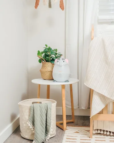 Vista 3 de Crane Adorables - Mini humidificadores ultrasónicos para dormitorio y guardería, humidificador de aire de niebla fría de 5 galones para habitación