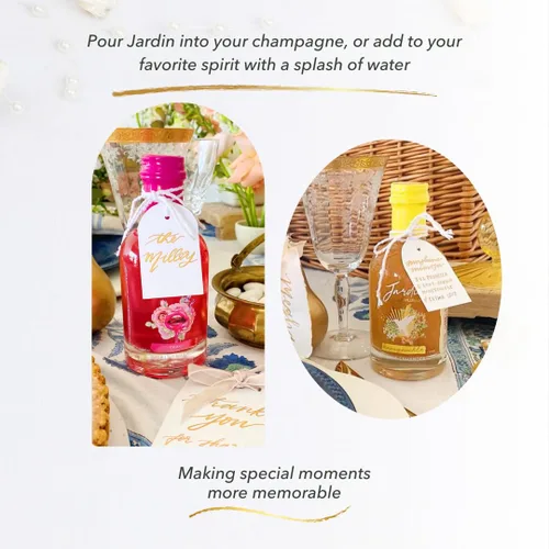 Vista 5 de Jardin - Set de regalo - Mezcladores de cóctel de alta calidad - Jarabes sin azúcar - Potenciador de espíritu brillante para cócteles y cócteles