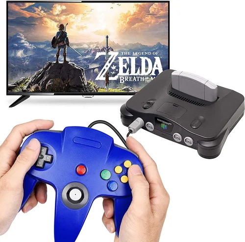 Vista 6 de 2 Pack N64 Controller, Classic Retro Wired N64 64 Bit Gamepad Joystick for Ultra 64 Video Game Console N64 System