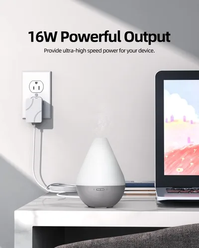 Vista 7 de Certificado UL - Cable de alimentación de 24 V apto para Young Living, Doterra, Innogear, Asakuki, Urpower, TaoTronics, VicTsing Difusor de aceite