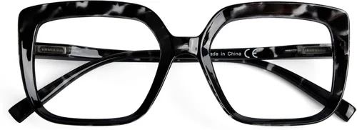 Vista 14 de Eyekepper Gafas de lectura para mujer, paquete de 4 lentes de lectura de marco grande, de gran tamaño Large Womens Eyewear, Square Ladies