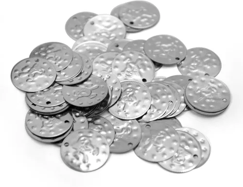 Vista 3 de 100 monedas de danza del vientre, diseño de pájaro en un lado, idea de regalo Dorado