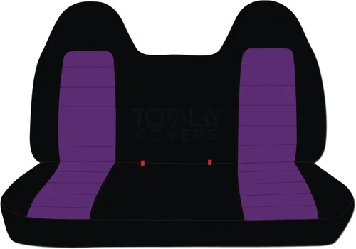 Vista 11 de Totally Covers Compatible con Ford F-150 F-250 F-350 1992-1998 Fundas de Asientos de Camión de Dos Tonos (Banco Sólido Delantero/Trasero) con/sin