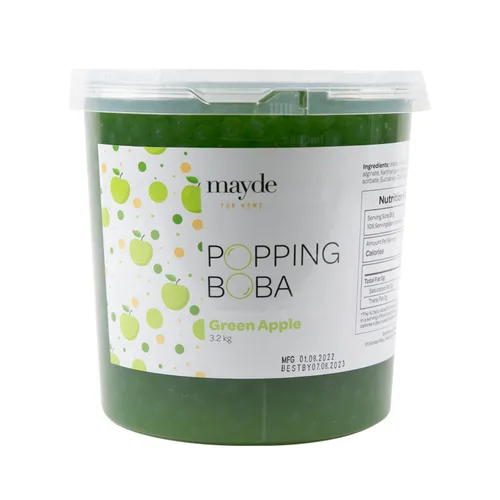 Vista 16 de Mayde Popping Boba Pearls para bebidas y postres, arándano, 7 libras