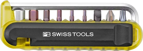 Vista 8 de PB Swiss Tools Bike Multitool PB 470 100% fabricado en Suiza, herramienta de bolsillo con brocas, llave Allen, adaptador de acero, palanca