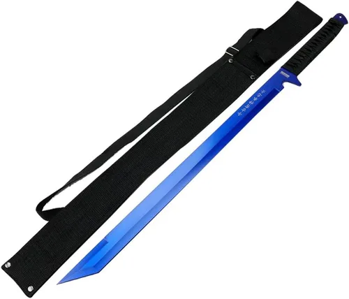 Vista 4 de Defender - Espada Ninja dorada de acero inoxidable con funda de 26 pulgadas