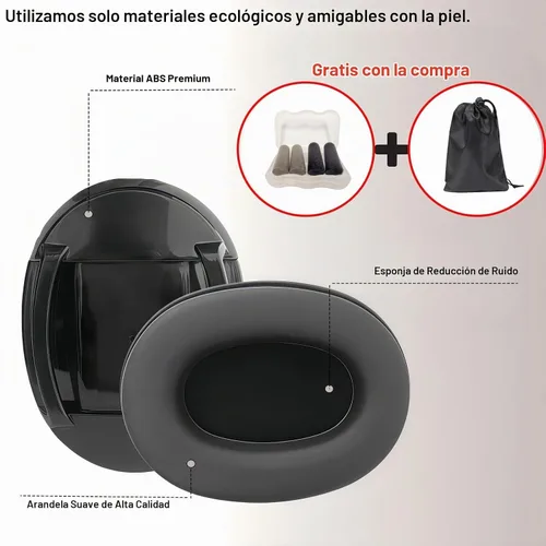 Vista 3 de Orejeras para dormir con reducción de ruido con tapones para los oídos, orejeras con cancelación de ruido, ligeras, a prueba de sonido, protección