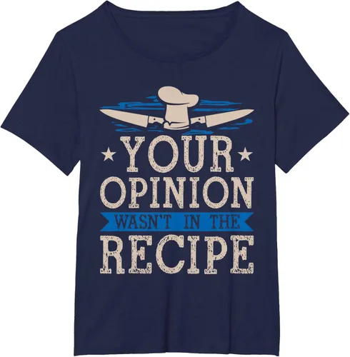 Vista 16 de Cooking Your Opinion Wasnot In The Recipe Chef Cook Baker - Camiseta, Negro, S