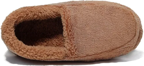 Vista 5 de NewDenBer Pantuflas acogedoras de espuma viscoelástica para hombre, suaves y mullidas, con forro polar, para interiores