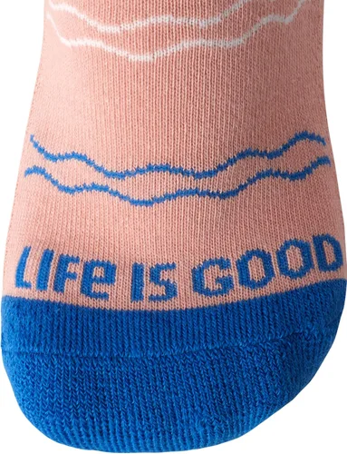 Vista 6 de Life is Good Calcetines para mujer - Calcetines novedosos de corte redondo (paquete de 3)