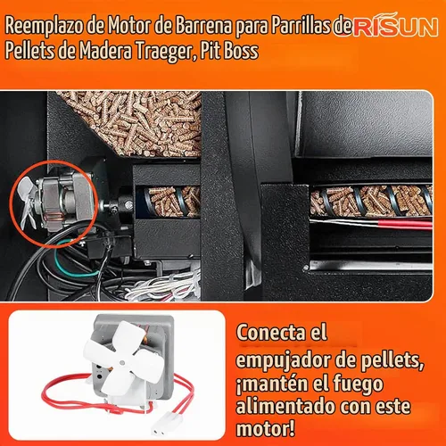 Vista 5 de Piezas de repuesto del motor de barrena de 2,0 RPM para el chef