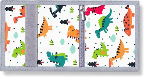Vista 3 de ARTIST'S DREAM Billetera para niños y niñas, billetera triple plegable para niños de 4 a 18 años, cartera para niños con bolsillo para monedas
