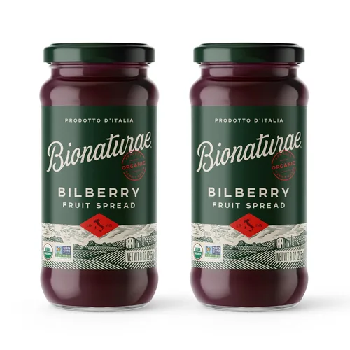 Vista 8 de Bionaturae Crema Orgánica de Fruta de Arándano Azul - Gelatina Orgánica, Sin OMG, Certificado USDA, Sin Azúcar Añadido, Sin Conservantes, Mermelada