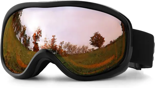 Vista 13 de SPOSUNE Gafas de Esquí Sobre Gafas con Lente Doble, Gafas de Nieve Anti-empañamiento Anti-UV para Hombres Mujeres Jóvenes Esquí Moto de Nieve