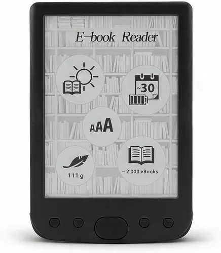 Vista 11 de Lector de libros electrónicos, librería de bolsillo, lector de pantalla táctil HD de 6 pulgadas, portátil y amigable para los ojos