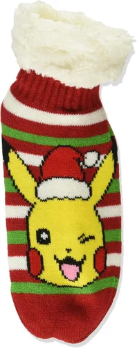 Vista 2 de Pokemon Calcetines cálidos cortos y acogedores para mujer, Surtido rojo