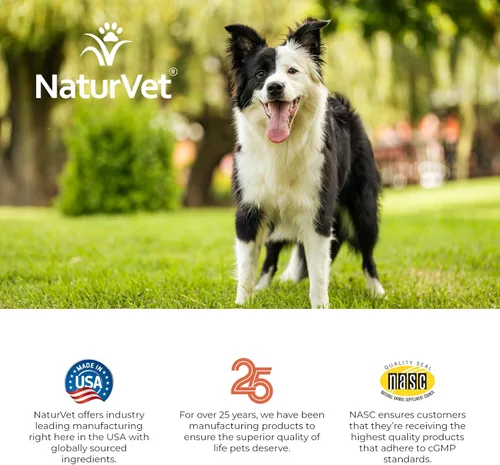 Vista 9 de NaturVet VitaPet Vitaminas diarias para perros con ayuda respiratoria – Incluye espectro completo de vitaminas, minerales, ácidos grasos omega-6