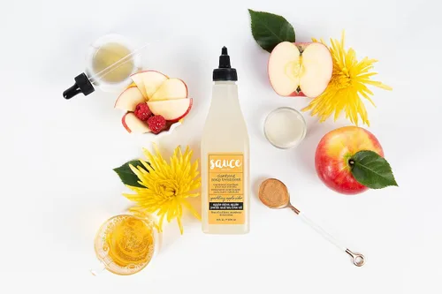 Vista 7 de SAUCE BEAUTY Honey Chia - Máscara de rizo suavizante, crema rizadora de crema brulee y sidra de manzana espumosa tratamiento clarificante del cuero