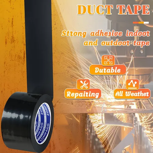 Vista 3 de Reparación de cinta adhesiva impermeable resistente al agua, 1.8 Negro